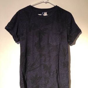 Navy Blue Shirt with Design
